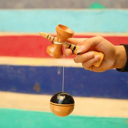 Classic Kendama Wooden Toy Professional Kendama Skillful Juggling Ball Education Traditional Game Toy For Children 240113