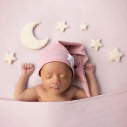 born Pography Props Wool Felt Moon and Star Mini Infant Po Shoot Accessories Baby Decorations Creative Prop 240115