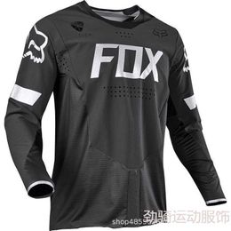 2024 Men's T-shirts Fox New Head Long Sleeve Speed Drop Breathable Quick Dry Equipped with Bike Off Road Cycling Suit