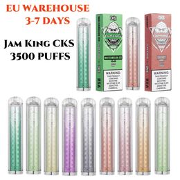 EU Warehouse Jam King CKS 3500 Puff Retail Bang Vape Desechable Disposable Vape Pen 6ml Prefilled 650mAh Battery Rechargeable E Cigarette vs puff 2800 5000 7k