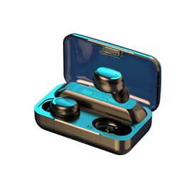 Bluetooth earphones with wireless digital display for extended battery life and charging