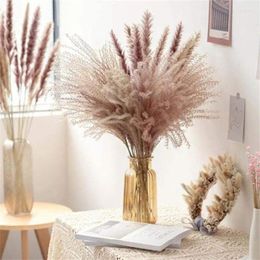 Decorative Flowers 30pcs Decoration Dried Natural Phragmites Bouquet Pampas Grass Reeds Bulrush Dekoration Droogbloemen Boho Decor Secas