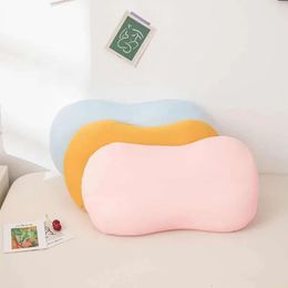 Mini Cushion Microbead Back Sofa Cushion Bone Shape Roll Throw Cosy Pillow Travel Home Office Sleep Neck Support Pillow 240115