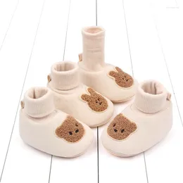 First Walkers Baby Three-dimensional Cartoon Animal Front Shoes Soft Sole Born Solid Colour Warm Sleeve Socks BXC3071