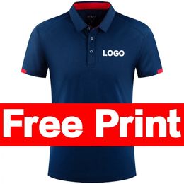 Summer Quickdrying Polo Shirt Custom Print Golf Jerseys Individual Group Personalised Embroidery Tees Top 240115