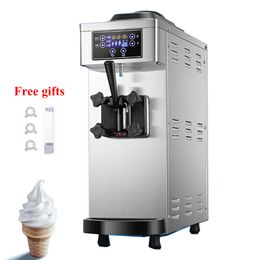Single Head Soft Serve Ice Cream Maker Machine Commercial Small Desktop Ice Cream Vending Machine