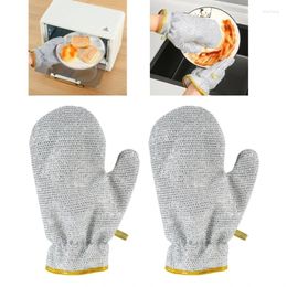 Disposable Gloves Anti Leakage Silver Wire Dishwashing Strong &Flexible Non-Scratch Metal Cleaning Heat Cold Resistant