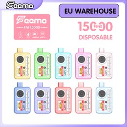 EU US Local Warehouse Puff 10000 Disposable Vape Box Mod Big Cloud 10K Puffs Feemo Cannon Disposable vape Pen type-c cable charge with 0.5ohm resistance for good price