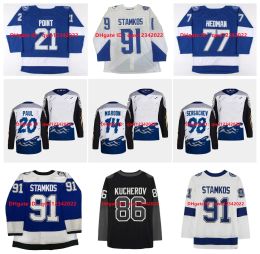 Custom Hockey jersey men women young Reverse Retro Steven Stamkos Lightning Hockey Jersey Tampa Bay Nikita Kucherov Alex Killorn Nicholas Paul Anthony Cirelli