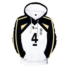 Japan Anime Haikyuu Cosplay Costume Fukurodani Academy Volleyball Club Akaashi Keiji Bokuto Koutarou Unisex 3D Hoodie Sweatshirt252G