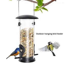 Other Bird Supplies 1pc Pet Feeder Outdoor Food Dispenser Hanging Multiple Holes Flying Animal Automatic Foot Feeding