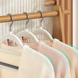 Hangers Space Saving Multi Hanging Clothes Storage Hanger Plastic Anti Slip Tie Rack Cloth Hook Partial Home