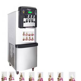 Commercial ice cream machine Stainless steel soft 7-day no cleaning Cold system Vertical ice cream making machine with brand compressor