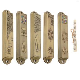 Curtain Door Scroll Holy Pillar Metal Mezuzah Adornment Catholic Decor Religious Gift Prayer Jewish Symbols Judaica Holders