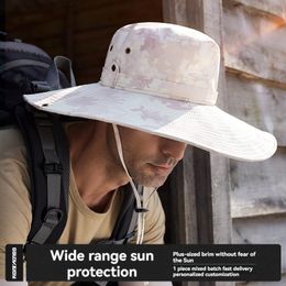 Designer Bucket Hats Men Women Wide Brim Camouflage Bucket Hat Summer Outdoor UV Protection Cap Be Fishing Sun Hat Fabric Breathability