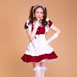 Theme Costume Halloween Costumes For Women Maid Plus Size Sexy French Sweet Gothic Lolita Dress Anime Cosplay Sissy Uniform242d