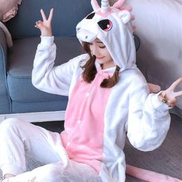 Anime Costumes Cartoon Conjoined Pyjamas Jumpsuit Winter Cute Flannel Cosplay Costume Years Carnaval Christmas299x