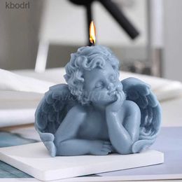 Craft Tools Cute Baby Angel Silicone Candle Mold Handmade 3D Doll Aromatherapy Plaster Soap Clay Epoxy Casting Tools Home Decoration Crafts YQ240115