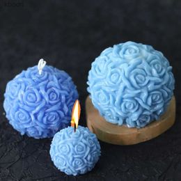 Craft Tools Multiple Style Flower Ball Silicone Candle Mould DIY Handmade Aromath Soap Resin Plaster Chocolate Craft Moulds Home Wedding Decor YQ240115