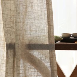 Japanese cotton linen sheer curtains for bedroom living room curtains for study curtain living room set plan curtain tulle 240115