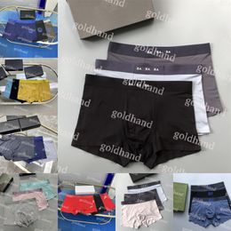Mens Breathbale Underpants Brand Letter Printed Underwear Cotton Comfortable Boxers Briefs