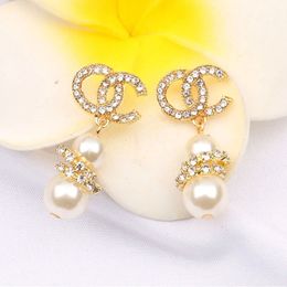 Luxury Designer Earring Brand Letter Classic Dangle Earrings Women Jewellery Marry Wedding Party Accessorie5