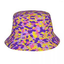 Berets Camouflage Pattern Bucket Hats Panama for Kids Bob Outdoor Cool Fisherman Summer Fishing Unisex Caps