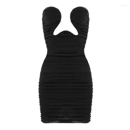 Casual Dresses Women Dress Fashion Sleeveless Elegant Party Club Celebrity Sexy Mini Bodycon Ladies Clothes