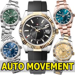 Mens Watch Designer Watches High Quality Luxury Watches SKY 42MM Automatic Machinery Movement 904L Watches Stainless Steel Luminous Sapphire With Box