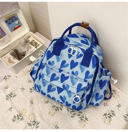 School Bags Women Backpack Students Schoolbag Books Girls Ins Fashion Travelling Shopping Shoulder Multifunctional Patchwork Splicing Colour