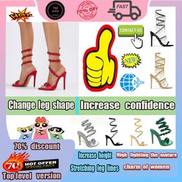 Designer Casual Platform Luxury Heels Crystal-embellished for women Sexy style Thin Heel Surface Rivet height Anti slip wear resistant Decorate leg shape