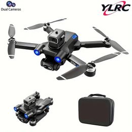 GPS Positioning S136 Drone With Dual HD Adjustable Camera, Optical Flow Positioning, 360° Obstacle Avoidance, LED Night Navigation Lights.Perfect For Beginners