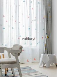 Curtain Children room embroidery curtains for boy and girl bedroom window curtains balcony window curtains tulle Home decoration curtainvaiduryd