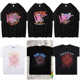 23ss Men t Shirt Pink Young Thug Sp5der 555555 Mans Women 1 Quality Foaming Printing Web Pattern Tshirt Fashion Top Tees YeWRZ8WRZ8 WRZ8