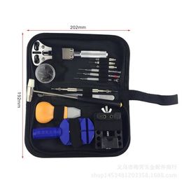 13pcs set Watch Repair Tool Kit Watch Clock Opener Link Remover Spring Bar Tool Set With Black Water Resistant Storage Bag New334j