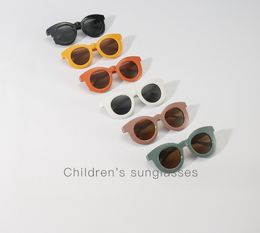 INS Children Sunglasses boys girls candy color round frame protection sungalss Summer kids UV400 shade Glasses Eyewear Z6736