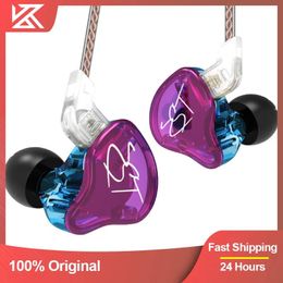 Earphones KZ ZST Pro X In Ear Earphone Hybrid Headset HIFI Bass Noise Cancelling Colourful Earbuds With Mic Replaced Cable for ZSN ZSX ZS3