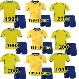 BRAZIL retro kids kit soccer jerseys L.PAQUETA NEYMAR VINI JR. P.COUTINHO RICHARLISON football shirt G.JESUS T.SILVA BRUNO G. PELE CASEMIRO sets jersey top