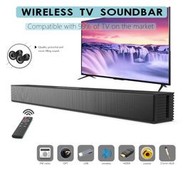 Speakers Wallmounted Tv Soundbar Home Theatre 40w Wireless Speaker Support Optical Coaxial Hdmicompatible Aux with Subwoofer for Tv Pc