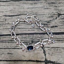 Gioielli di design Collana di lusso Marchio di moda spagnolo Unode50 Set di anelli Collana di cristalli blu Bracciale con gioielli a forma di chiodo Alla moda