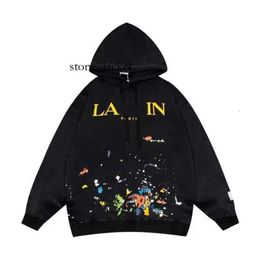 Lanvins Hoodie Designer Luxury Lanvins Men Women Printed Letter Spring and Autumn Lightweight Loose Student Casual Fashion Trend Brand Galery Dept Hoodie 8341