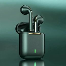 Earphones J18 Tws Wireless Earphones Bluetooth Headphone HiFi Music Noise Reduction Pop Up Headset Mini In Ear Sports Earbuds With Mic