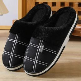 Slippers Big Size 48 49 50 51 Men Autumn Winter Home Warm Plush Large Plus Indoor Bedroom Casual Shoes Furry Non Slip Slides