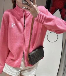 Spring New Women's Sweaters Feminino Designers de marca Sweatters Knitwear Zipper Cardigan Casacos