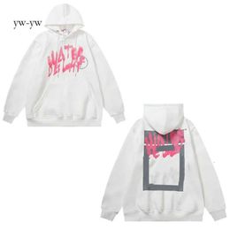 Off White New Style Trendy Fashion Off White Hoodie Sweater Painted Arrow X Crow Stripe Loose Hoodie Men's and Women's Designer Off Hoodie Pullover Offend 8795