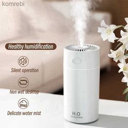 Humidifiers 400ML Mini Ultrasonic Air Humidifier Car Air Freshener Home Room Fragrance Water Diffuser Heavy Fog Spray Silent HumidificadorL240115