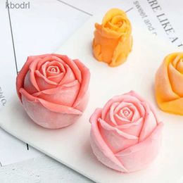 Craft Tools Food Grade Rose Flower Silicone Mould Handmade Aromatherapy Candle Mould DIY Clay Resin Plaster Mould Ice Cube Chocolate Cake Mould YQ240115