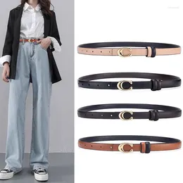 Belts C Fastener Thin For Women Luxury Designer Brand PU Leather Pin Buckle Belt Jeans Dress Female Straps Waistband