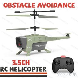 Rc Helicopter 3.5Ch 2.5Ch Remote Control Plane 2.4G Hovering Obstacle Avoidance Electric Airplane Aircraft Flying Toys for Boys 240115
