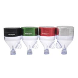 2.2" Aluminum Metal Funnel Grinder Tobacco Herb Spice Crusher Hand Cracker Muller Customize Colorful LL